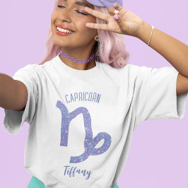 Cute Capricorn Astrology Personlig Kvinnor T Shirt