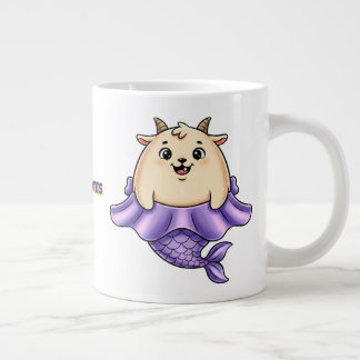 Cute Capricorn Cartoon – Whimsical Zodiac Jumbo Mugg