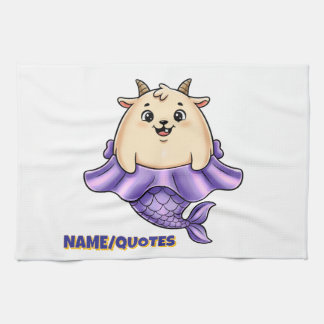 Cute Capricorn Cartoon – Whimsical Zodiac Kökshandduk