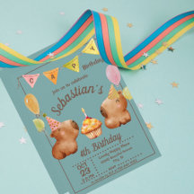 Cute Capy Birthday Capybara Party