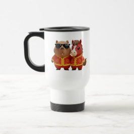 Cute Capybara and Horse Friends Chinese New Year Resemugg