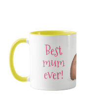 Cute capybara "best morsa ever" mugg