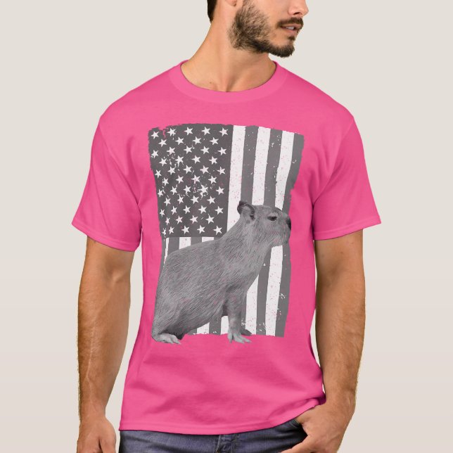Cute Capybara Cavy Rodent Capybara T Shirt (Framsida)