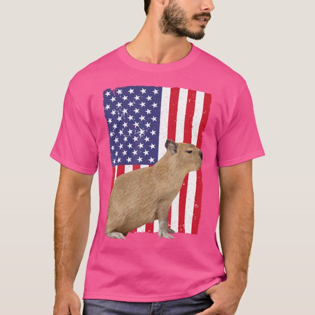 Cute Capybara Cavy Rodent Capybara T Shirt (Framsida)