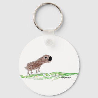 Cute Capybara Keychain Nyckelring
