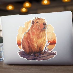 Cute Capybara Klistermärken