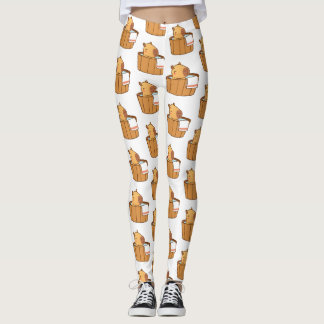 Cute Capybara Leggings - Roligt Animal Print Yoga
