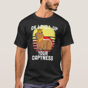 Cute Capybara Okej, jag drar upp Capybara Meme Ret T Shirt