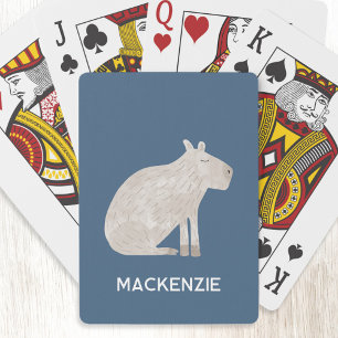 Cute Capybara Personlig Casinokort