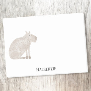 Cute Capybara Personlig Post-it Block