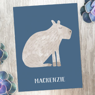 Cute Capybara Personlig Vykort