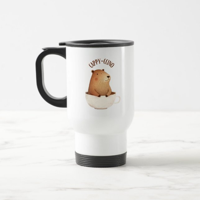 Cute Capybara-Resemugg, Gift-idé, Unik, Roligt Resemugg (Vänster)