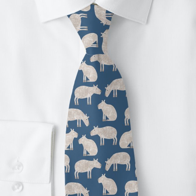 Cute Capybara Slips (Fun Capybara neck tie)