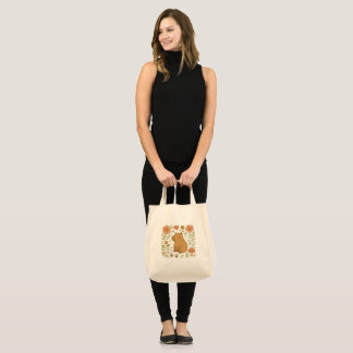 Cute Capybara Tote Bag - Mysigt djurbedövningsmede Tygkasse