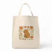 Cute Capybara Tote Bag - Mysigt djurbedövningsmede
