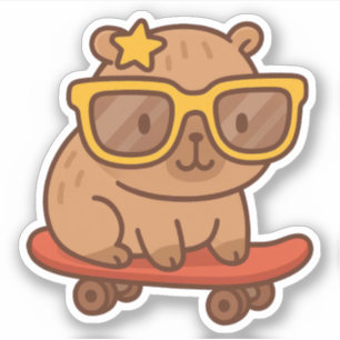 Cute Capybara Vinyl Stickers Klistermärken