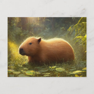 Cute Capybara-vykort Vykort