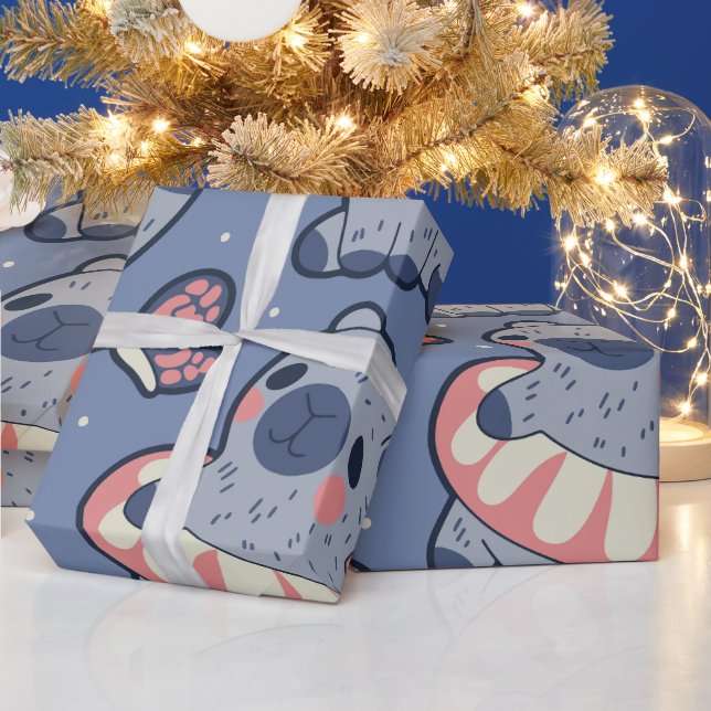 Cute Capybara Wrapping Papper Presentpapper (Helgdagar)
