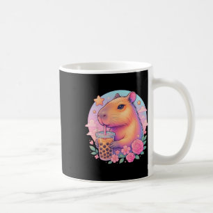 Cute Capyra Kawaii Anime Bo Bubble Tea Älskare Gir Kaffemugg