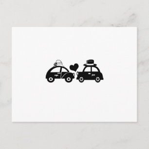 Cute car-par vykort