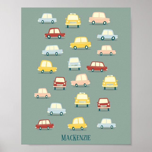Cute Car-Personlig Poster (Framsidan)