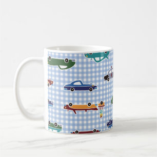 Cute Car Sketch: Enkelt sömlöst Kaffemugg