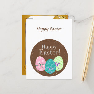 Cute Card för glad påsk Vykort