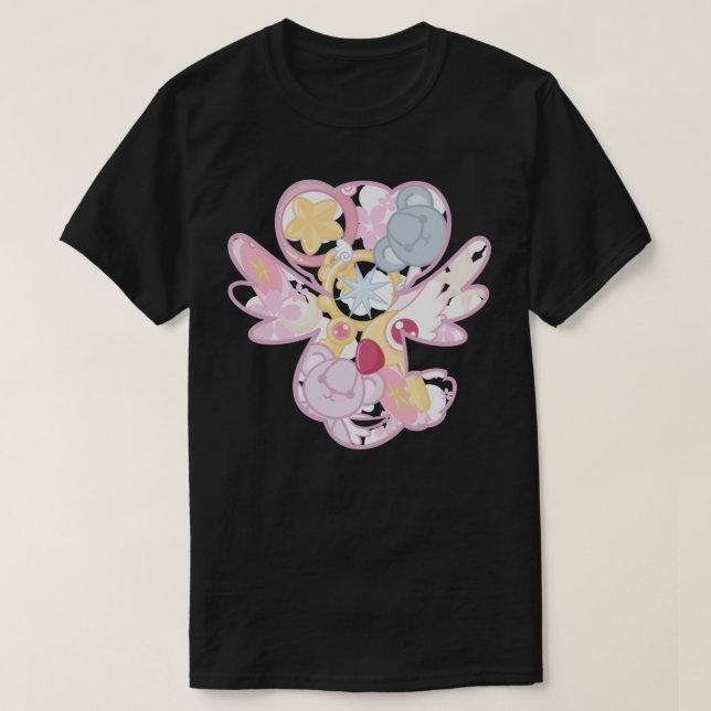 Cute cardcaptor Sakura kerochan silhouette rosa T Shirt (Design framsida)