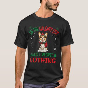 Cute Cardigan Welsh Corgi Hund jul på Nau T Shirt