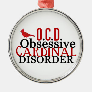 Cute Cardinal Julgransprydnad Metall