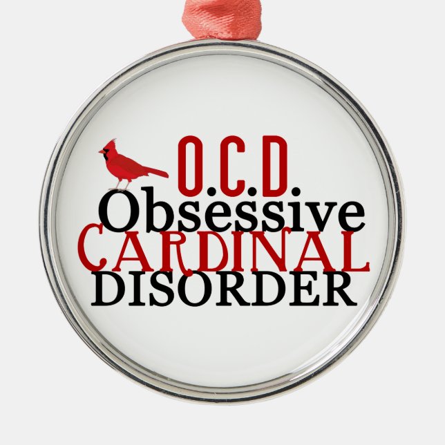 Cute Cardinal Julgransprydnad Metall (Framsidan)