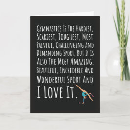 Cute Cards For Gymnastics Lover Acrobatics Gymnast Kort