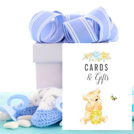 Cute Cards & Gifts Boy Nalle Baby Shower Poster