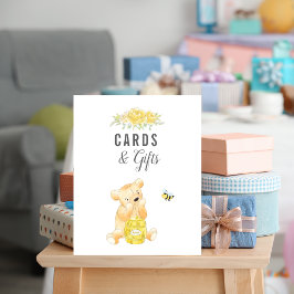 Cute Cards & Gifts Nalle Gender Reveal Poster