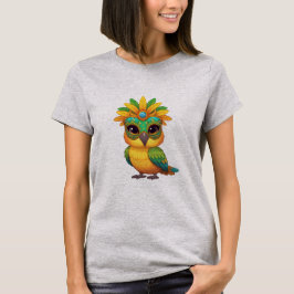 Cute Carnival Owl Women's T-Shirt Brazil Tropical
