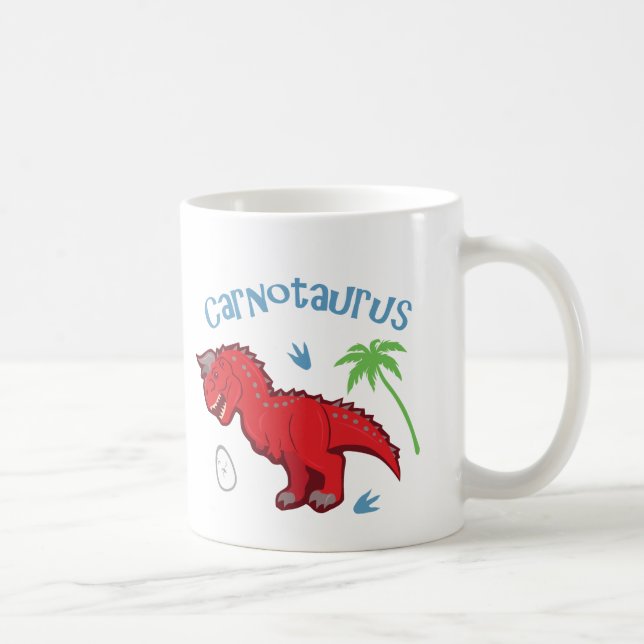 Cute Carnotaurus Kaffemugg (Höger)