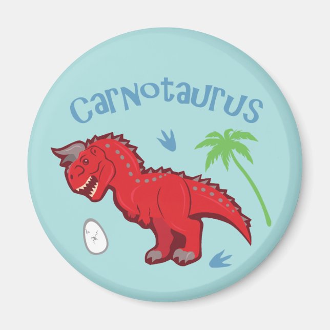 Cute Carnotaurus Magnet (Framsidan)