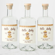 Cute carousel könsneutral babydusch