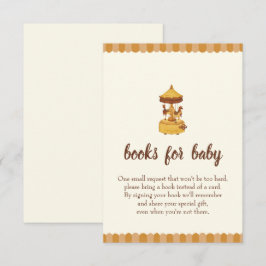 Cute carousel könsneutral babydusch tilläggskort