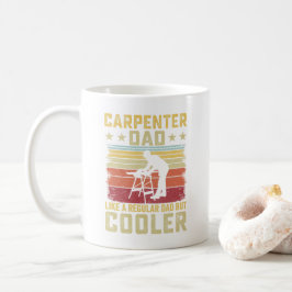 Cute Carpenter Coola Pappa Retro Gift Kaffemugg