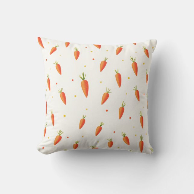 Cute Carrot Cushion Kudde (Framsida)