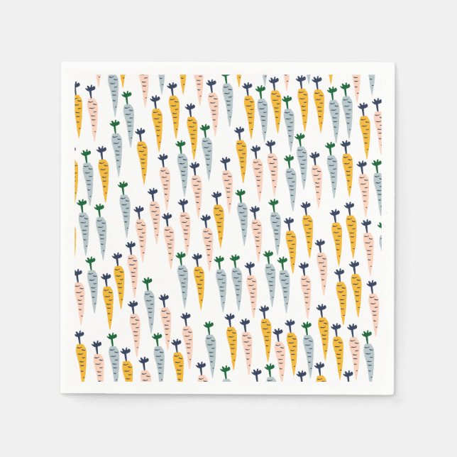 Cute Carrots Pappra blöjor Pappersservett (Framsidan)
