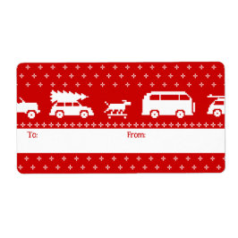 Cute Cars Helgdag Red and White to from Fraktsedel