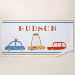 Cute Cars Personlig Beach Towel