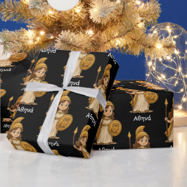Cute Cartoon Athena – Greek Goddess Custom Presentpapper