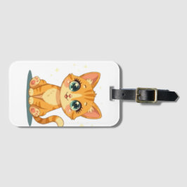 **Cute Cartoon Cat – Adorable Kitty Illustration** Bagagebricka