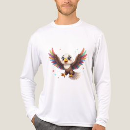 Cute Cartoon Eagle Flying – Friendly Vector Art T Shirt