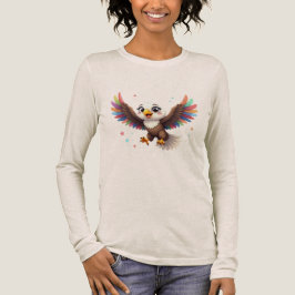 Cute Cartoon Eagle Flying – Friendly Vector Art T Shirt