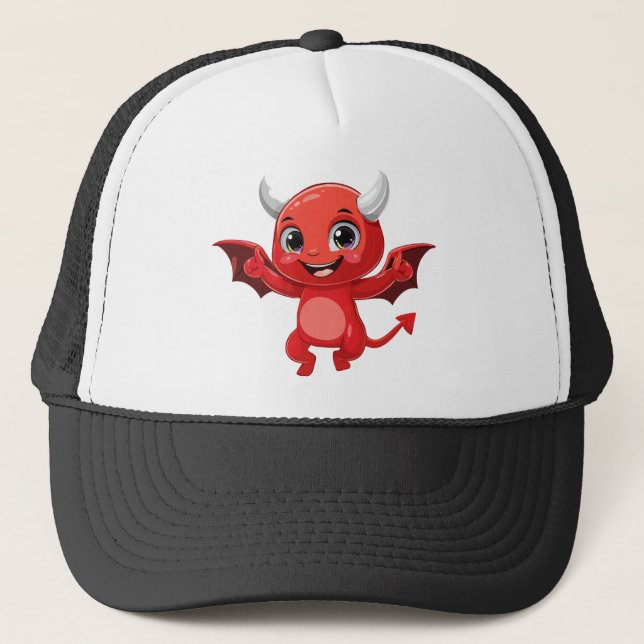 Cute cartoon flying devil keps (Framsida)