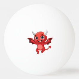 Cute cartoon flying devil pingisboll